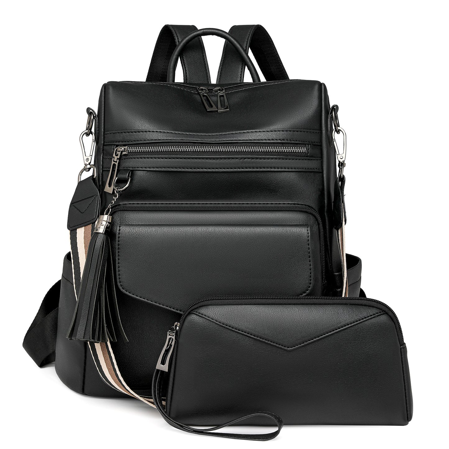 Women's Retro Easy Matching High-grade Two Colors Backpacks