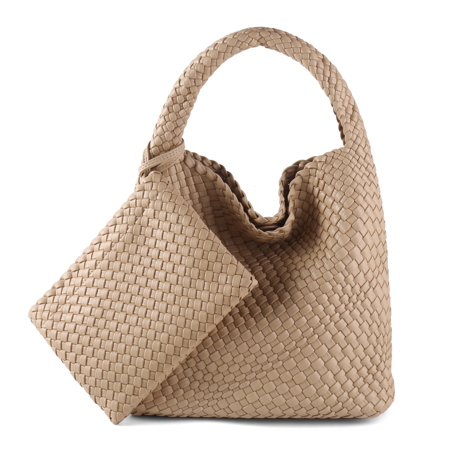 Business Commute Large Capacity Hand-woven Female Shoulder Bags