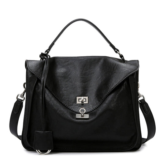 Women's Tanned Soft Leather Large Capacity Versatile High Crossbody Bags