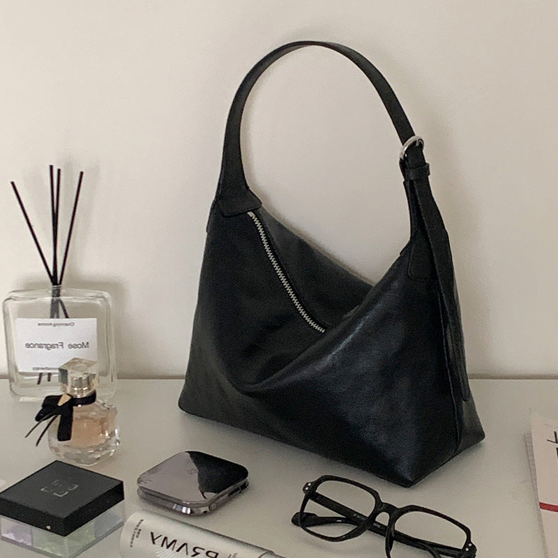 Tanned Cattle Leather Niche Minimalist Retro Bags