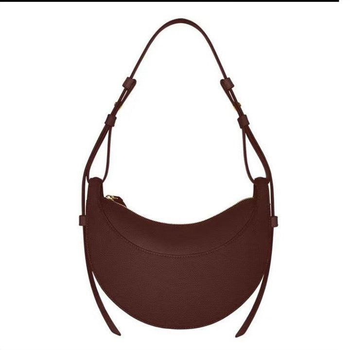Women's Design Cowhide Texture Selenodont Genuine Leather Shoulder Bags