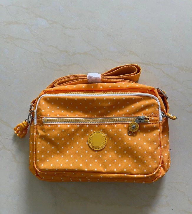 Women's Spring Monkey Urban Simple Nylon Compartment Crossbody Bags