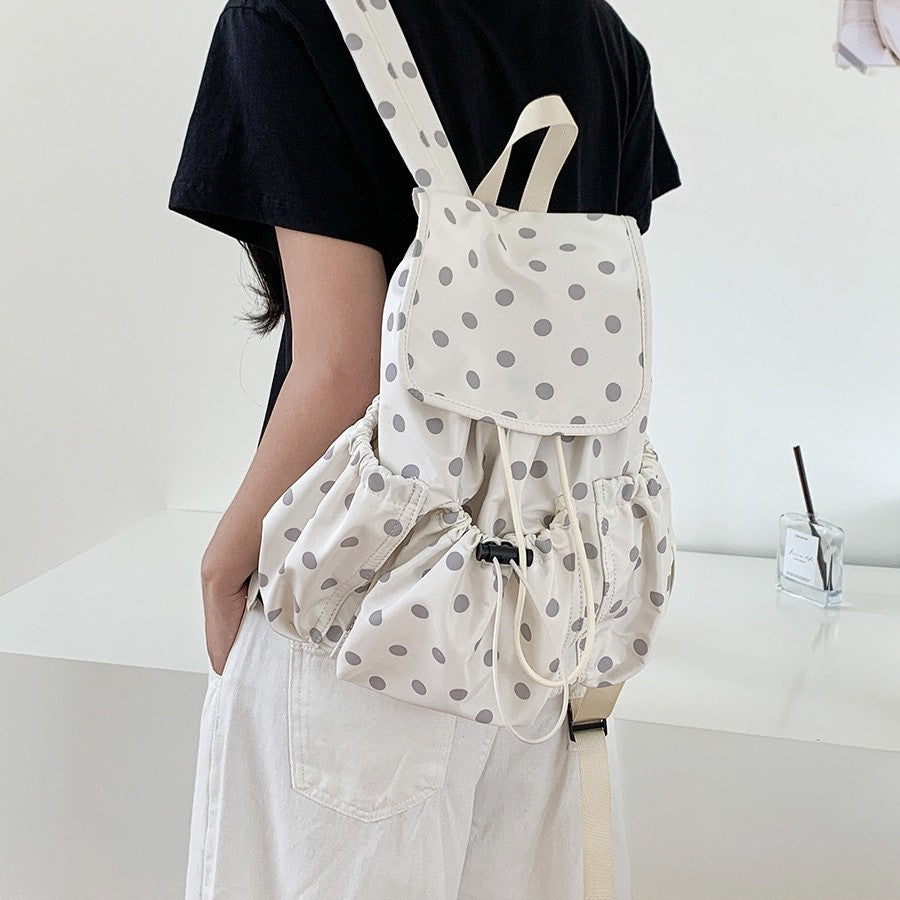 Women's Summer Preppy Style Popular Polka Dot Design Tote Bags