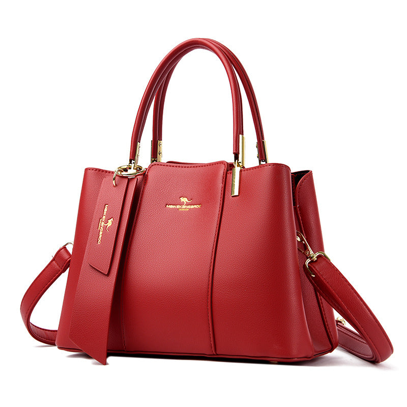 Women's Lux Genuine Leather Wedding Bridal High Sense Cowhide Shoulder Bags