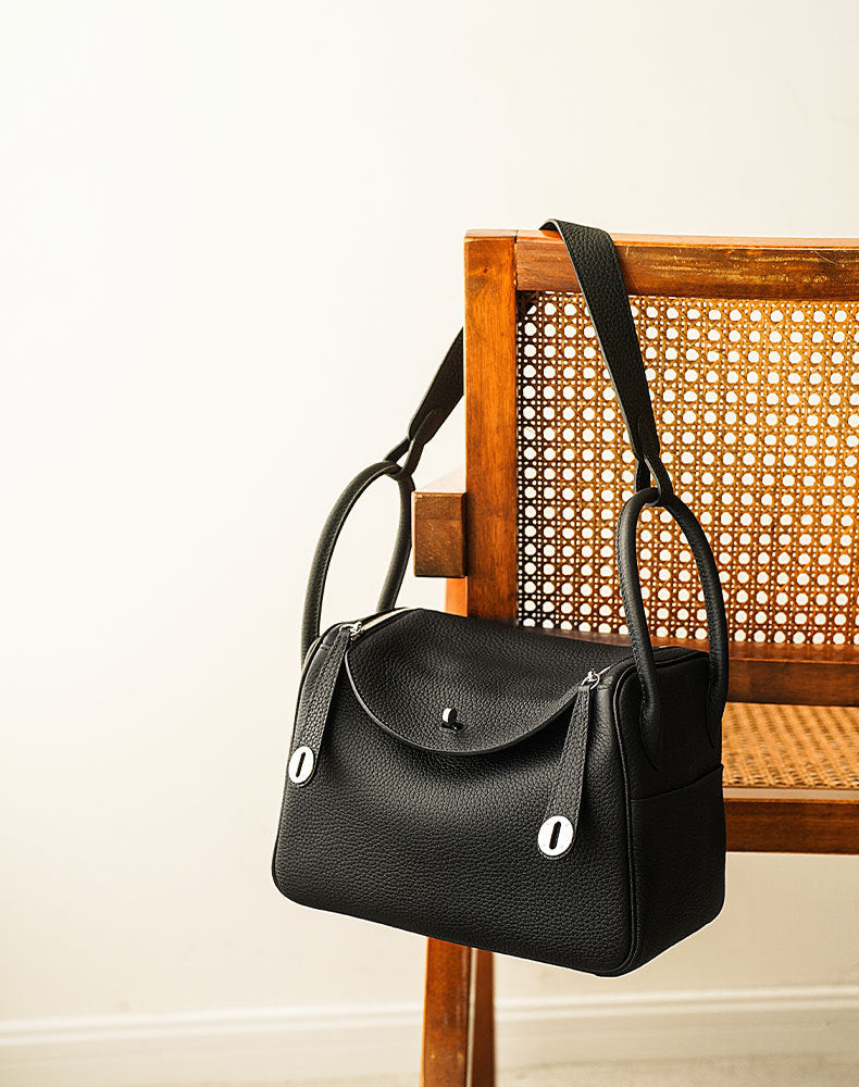 Women's Handmade Large Lindy Genuine Leather Doctor Handbags