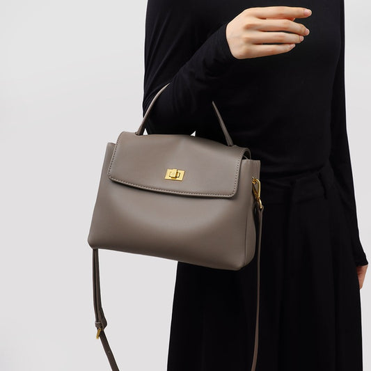 Women's High-grade Genuine Leather Portable Commuter Mother Bags