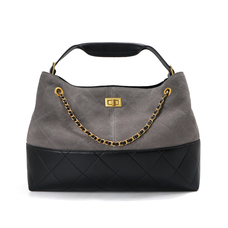 Women's Classic Style Matte Leather Rhombus Vintage Shoulder Bags