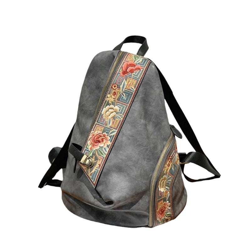 Women's Retro Chinese Style Embroidery With Cheongsam Backpacks