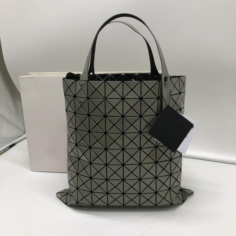 Grid Folding Life Portable Female Large Shoulder Bags