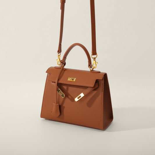 Women's Kelly Genuine Leather High-grade Handmade Hand Crossbody Bags
