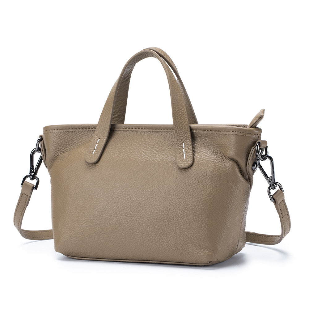 Women's Fashion First Layer Cowhide Large Capacity Handbags