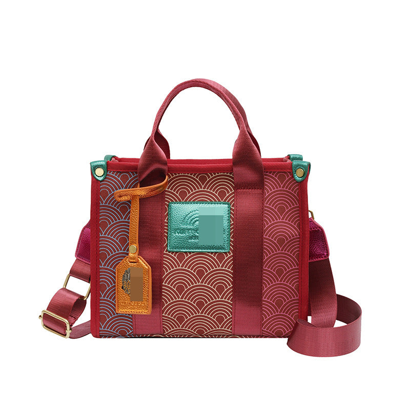 Women's Color-matching High-grade Large Capacity Commuter Bags