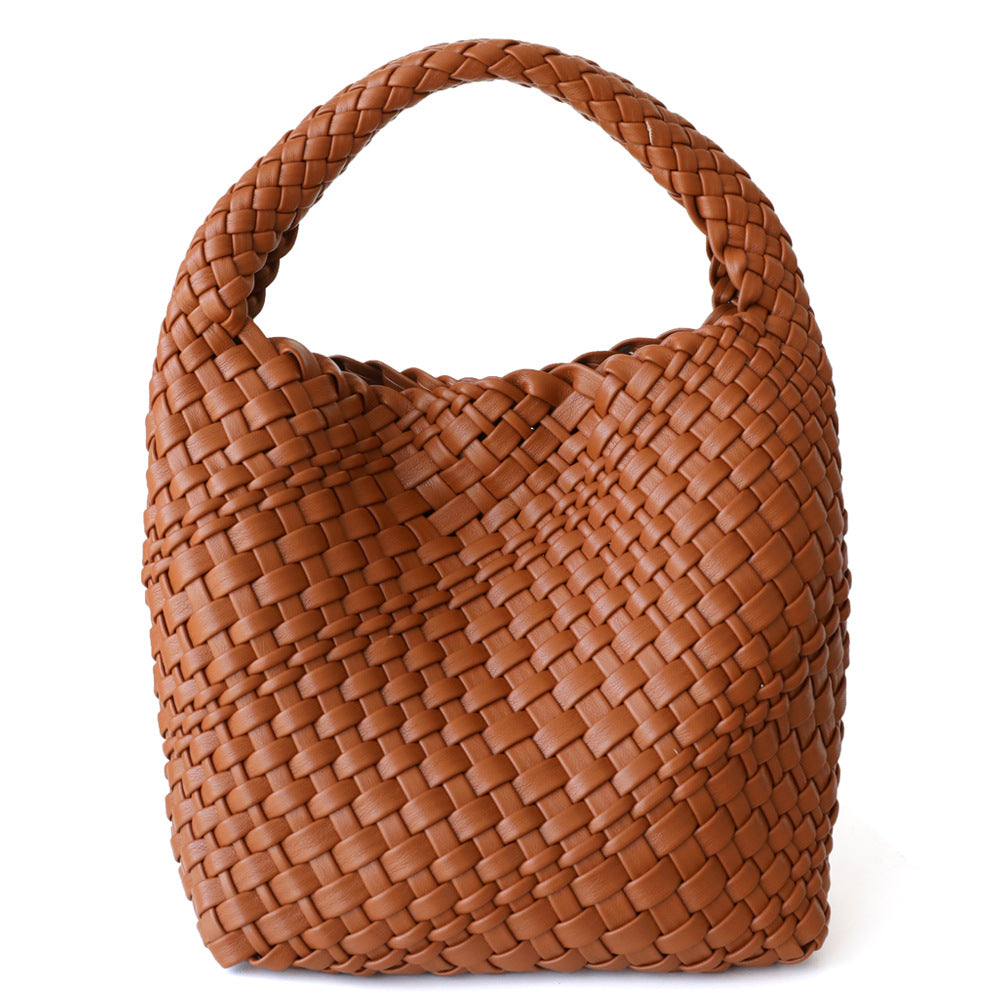 Slouchy Trendy Hand-woven Commuter Mother Portable Handbags
