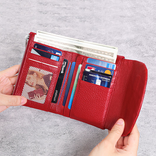 Women's Patent Leather Genuine First Layer Cowhide Crocodile Ladies Wallets