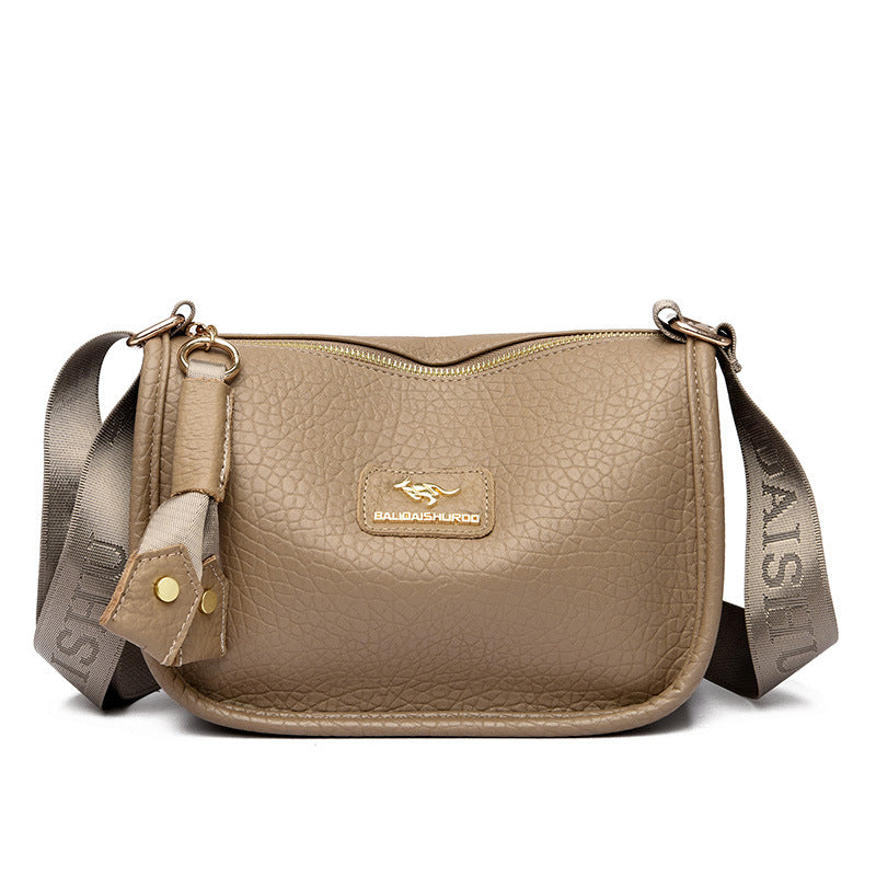 Women's Fashionable Saddle Large Capacity Mother Soft Bags
