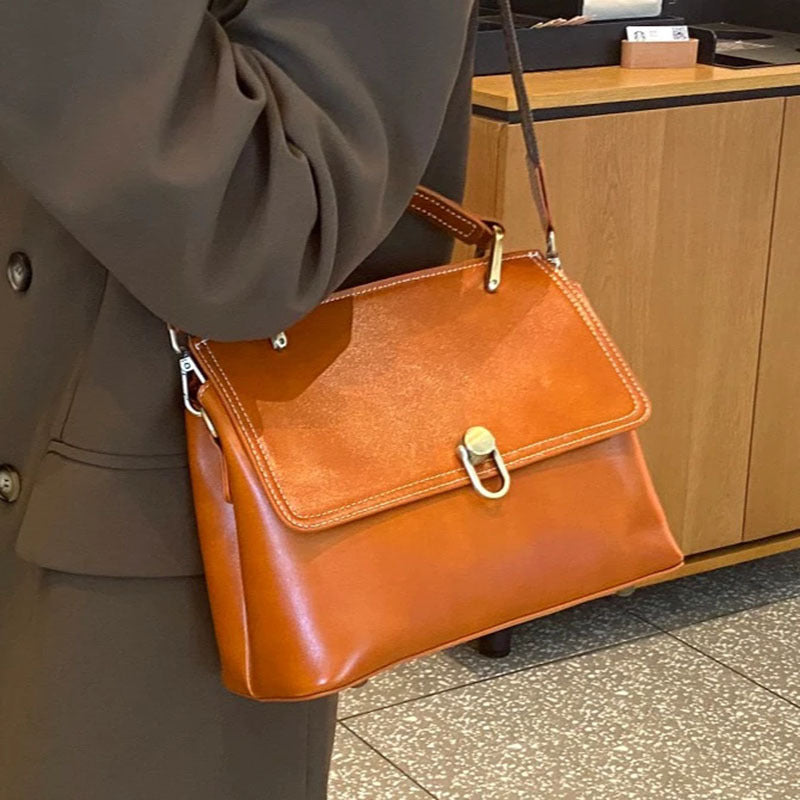 Women's Leather Large Capacity Fashion High Sense Bags