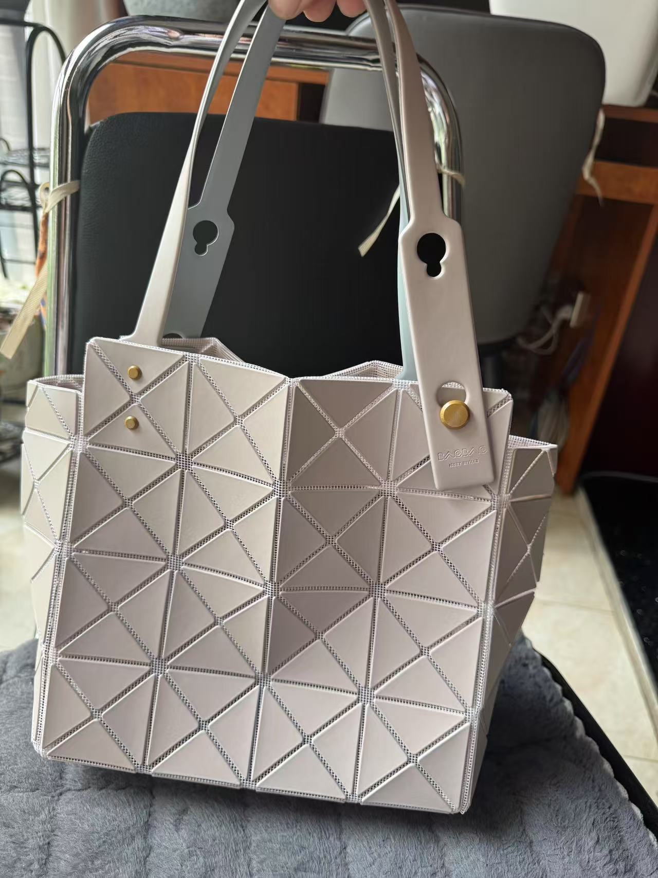 Women's House Grid Geometric Color Nail Box Bags