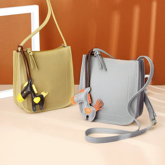 Women's Fashion Design Simple Genuine Leather Shoulder Bags