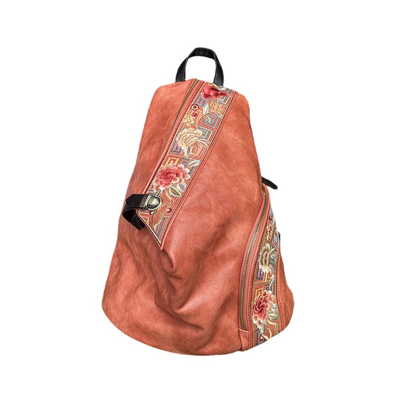 Women's Retro Chinese Style Embroidery With Cheongsam Backpacks