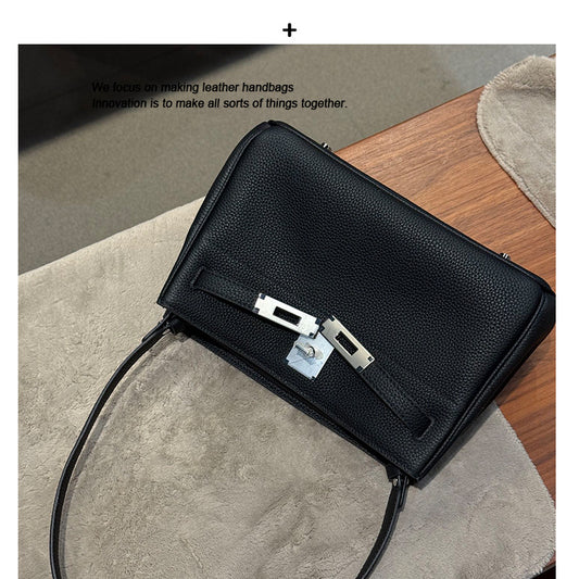 Women's Kelly Underarm First Layer Cowhide Shoulder Bags