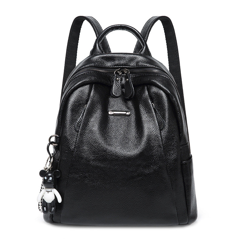 Women's Trendy Korean Fashionable Large Capacity Soft Backpacks