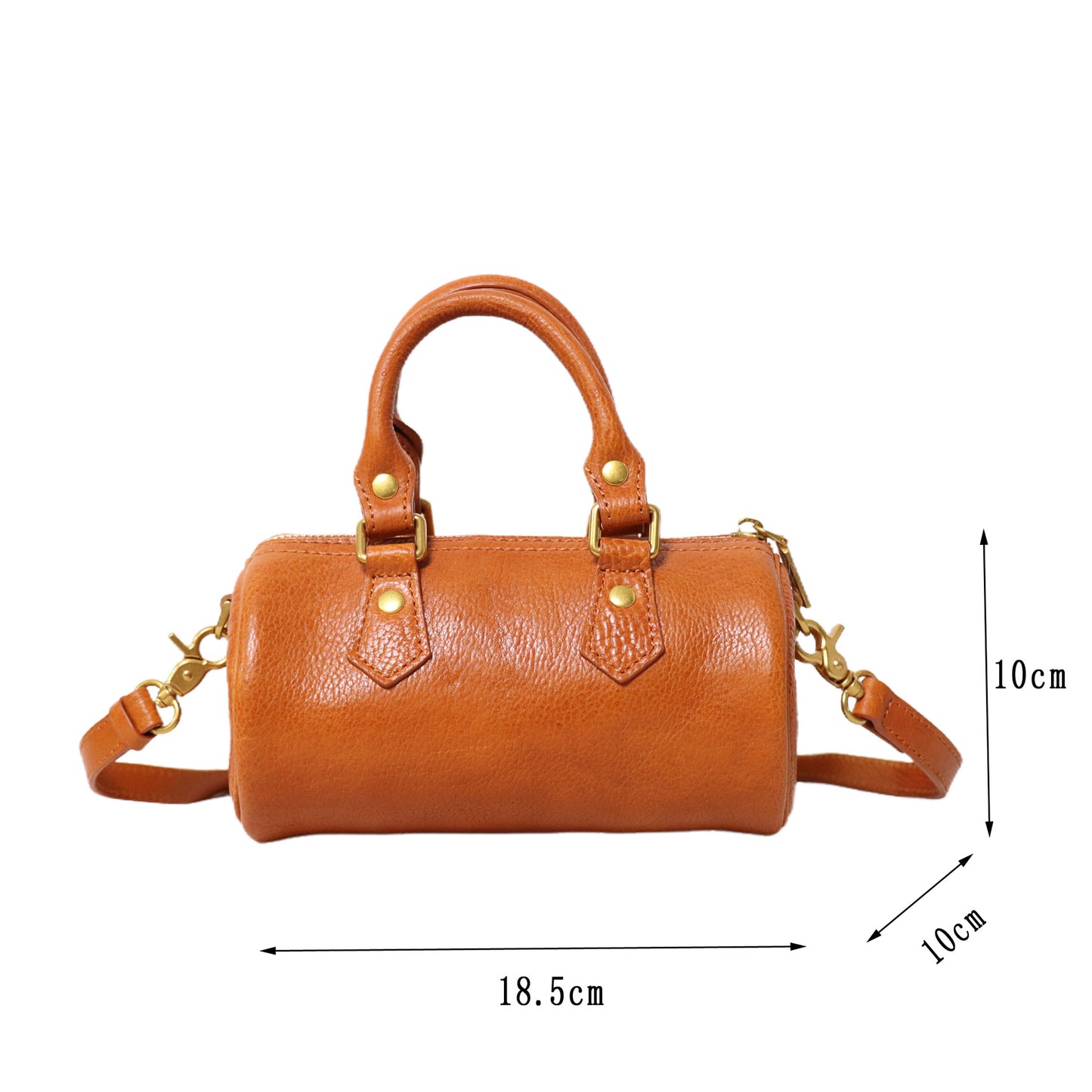 Women's First Layer Cowhide Portable Vegetable Bags