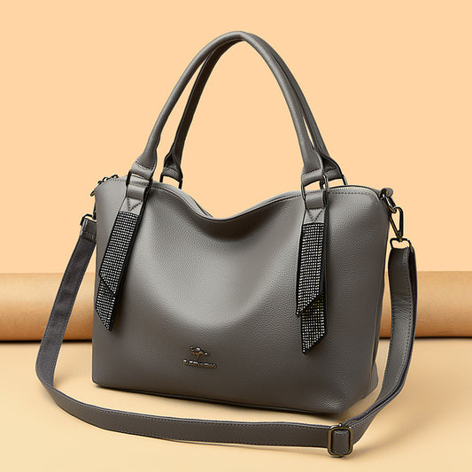 Women's Creative Slouchy Stitching Fashion Big Crossbody Bags