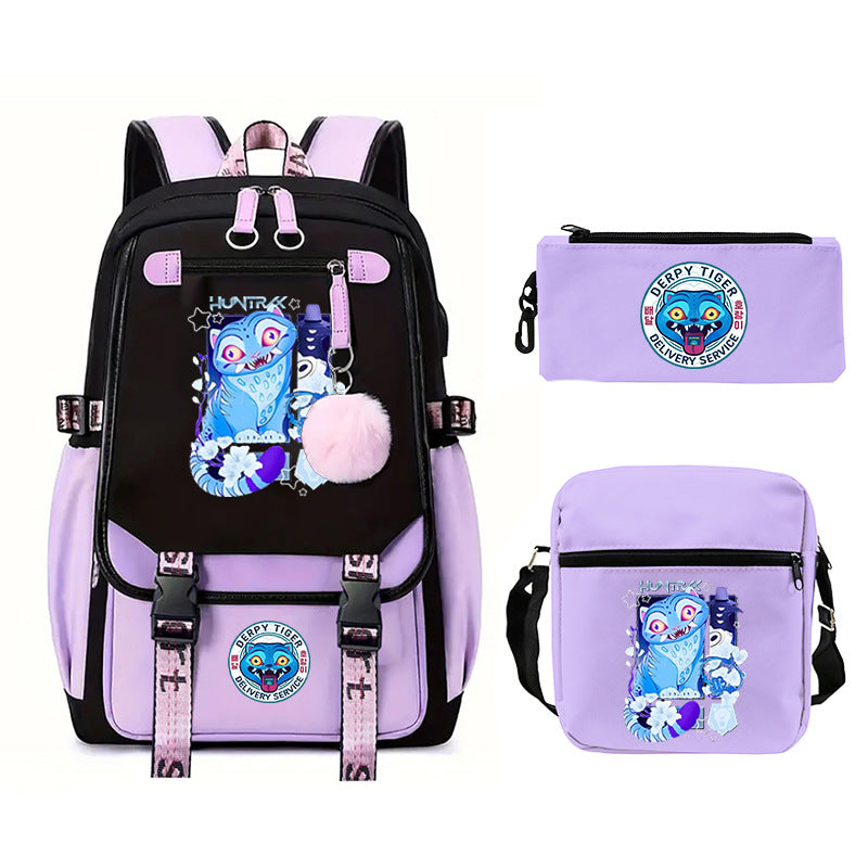 Elegant Children's Merchandise Printed Fashion Pencil Backpacks
