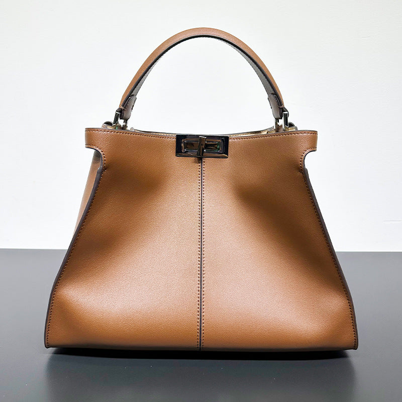 Women's Leather Fashionable Large Capacity With Cat Handbags