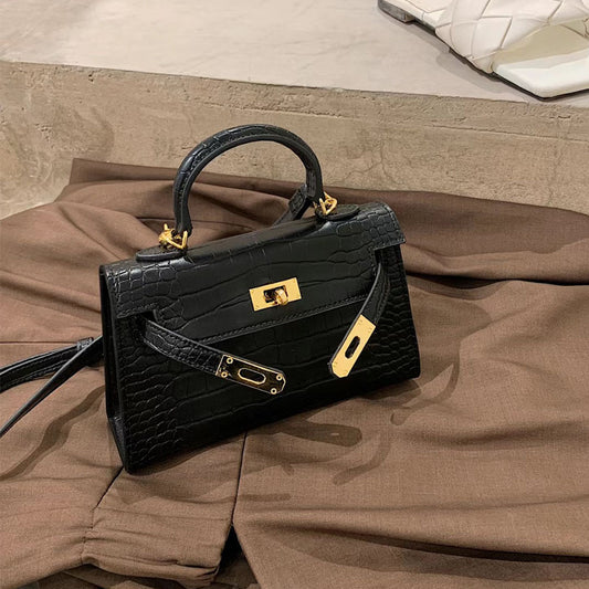 Women's Crocodile Pattern Kelly Mini Second Generation Callie Crossbody Bags