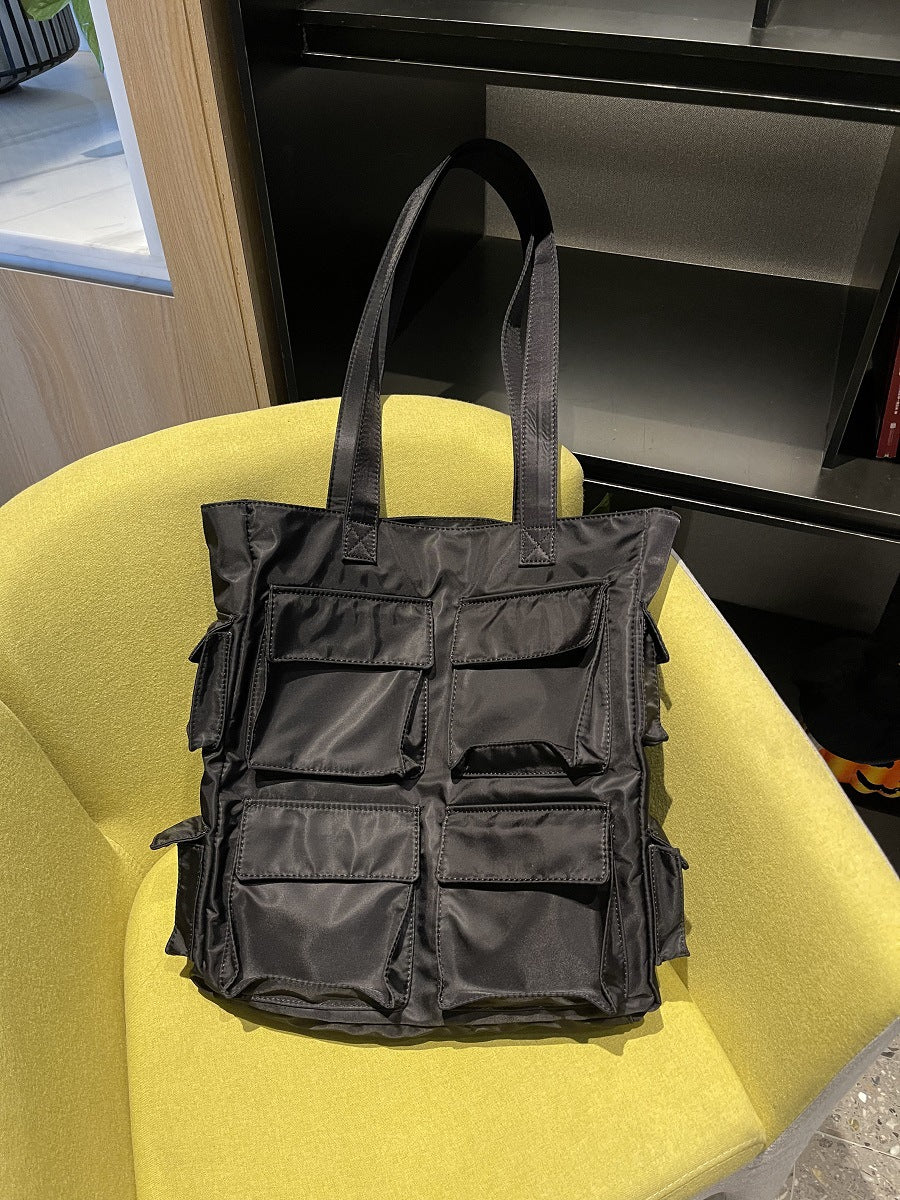 Tooling Style Large Fashion Nylon Cloth Shoulder Bags