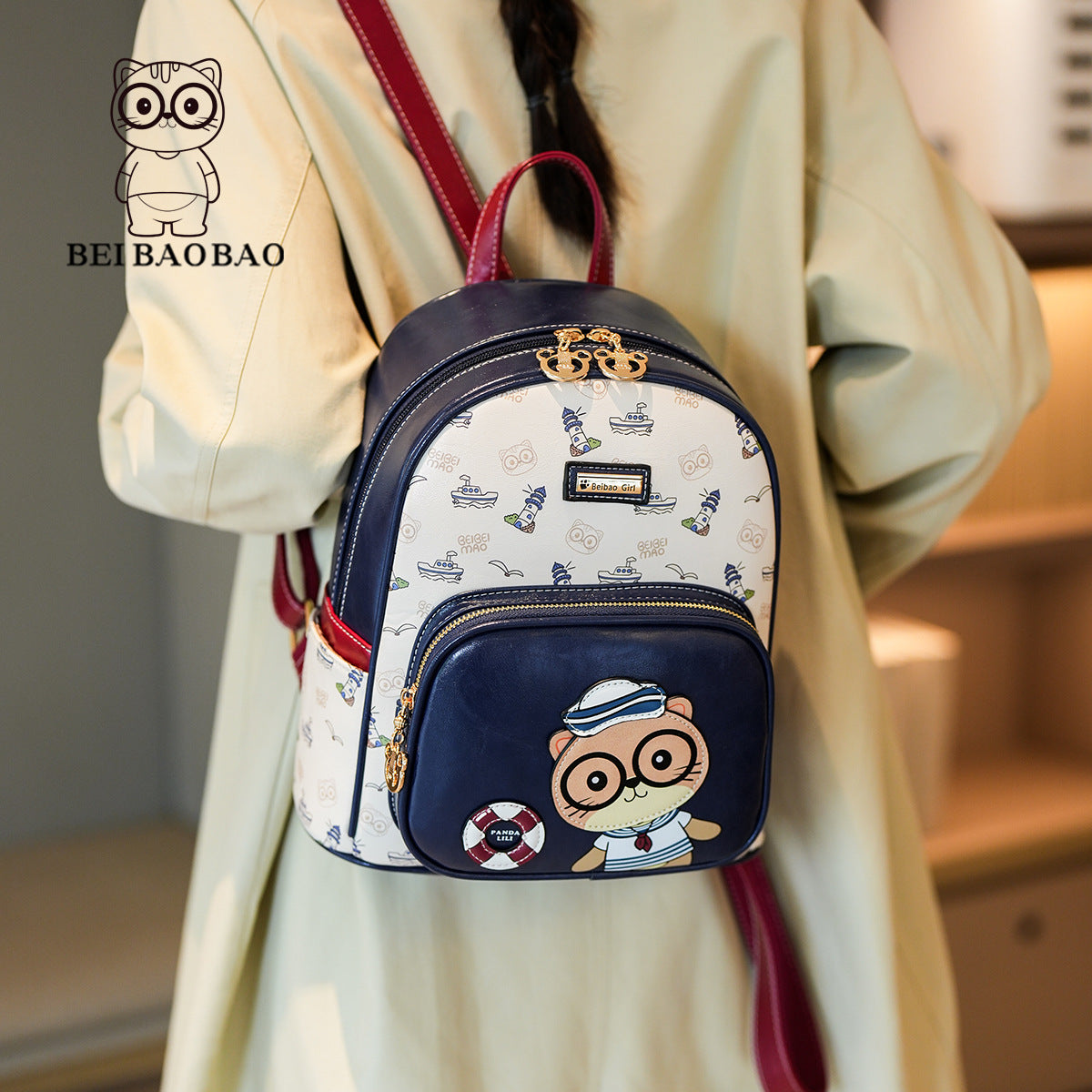 Women's Capacity Versatile Korean Style Simple Portable Backpacks