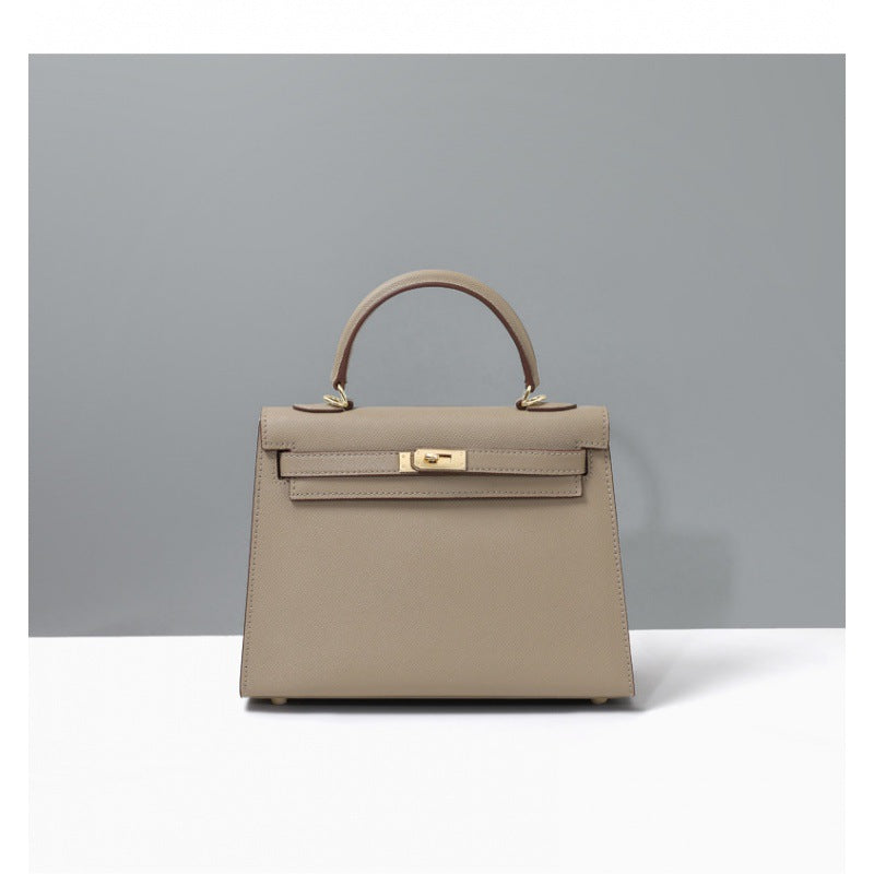 Women's Palm Print Genuine Leather Kelly Mini Bags