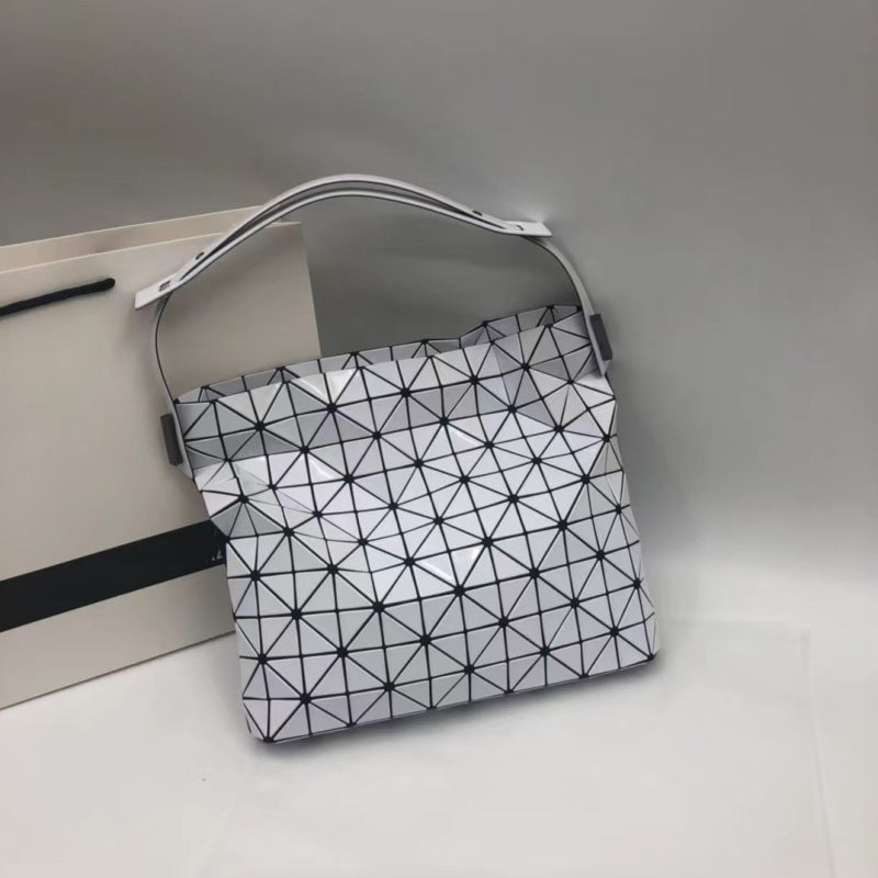 Women's Original Single Geometric Rhombus Baguette Portable Shoulder Bags