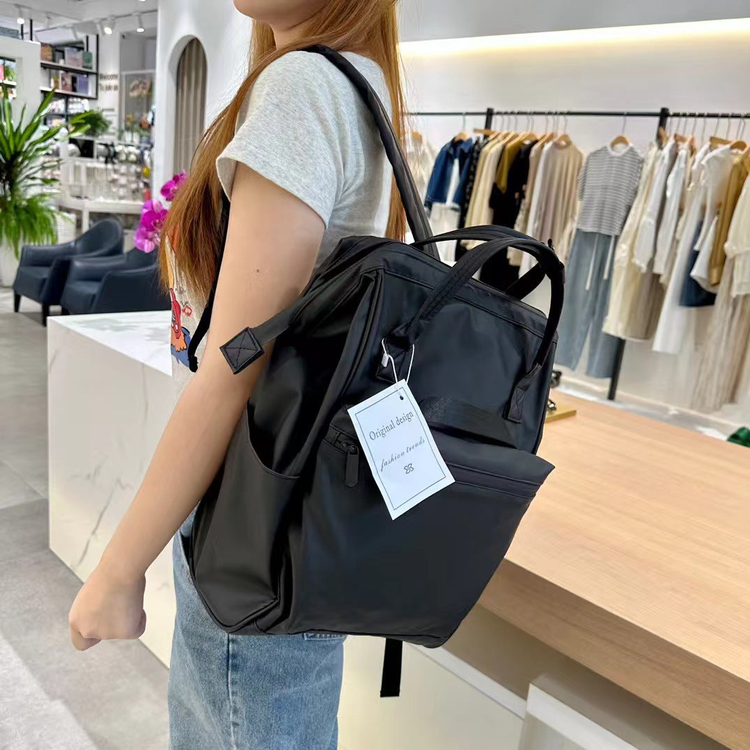 Korean Style Fashion Black Waterproof Commuter Business Computer Backpacks