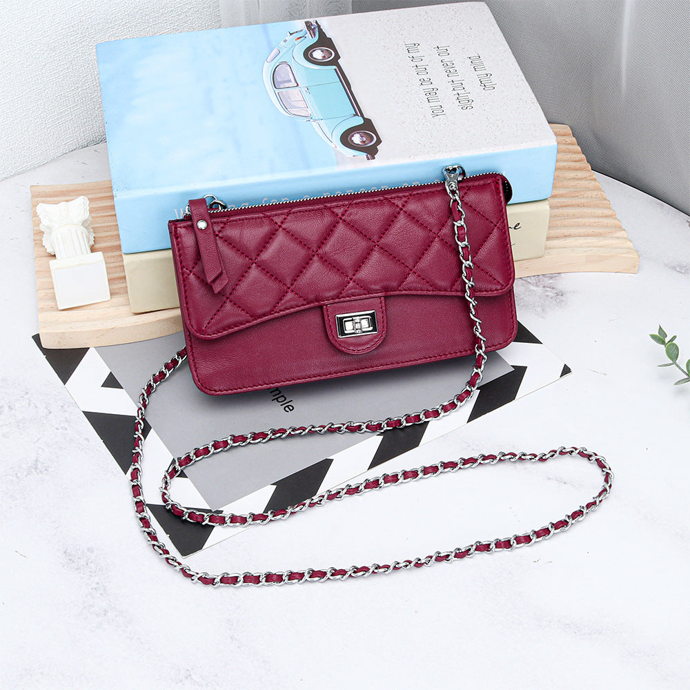 Classic Style Diamond Chain Pouch Fashion Crossbody Bags