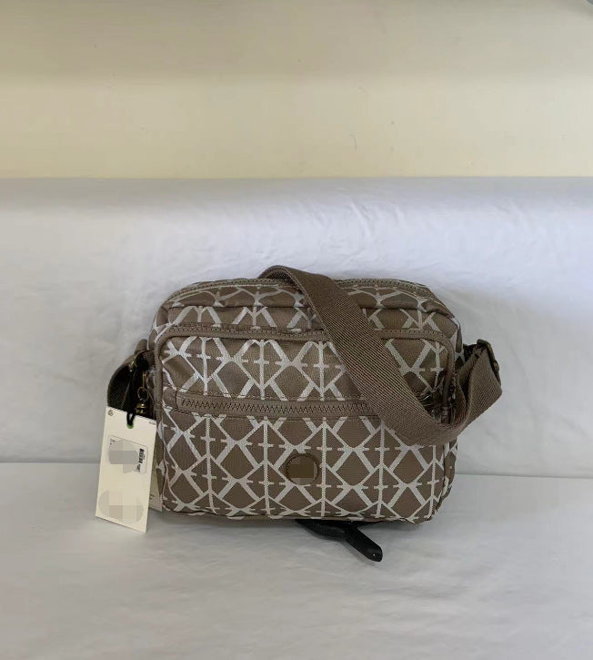 Women's Spring Monkey Urban Simple Nylon Compartment Crossbody Bags