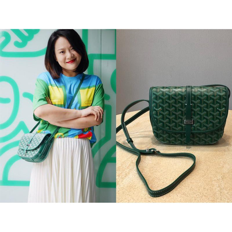 Slouchy Single Saddle Dog Teeth Monogram Shoulder Bags