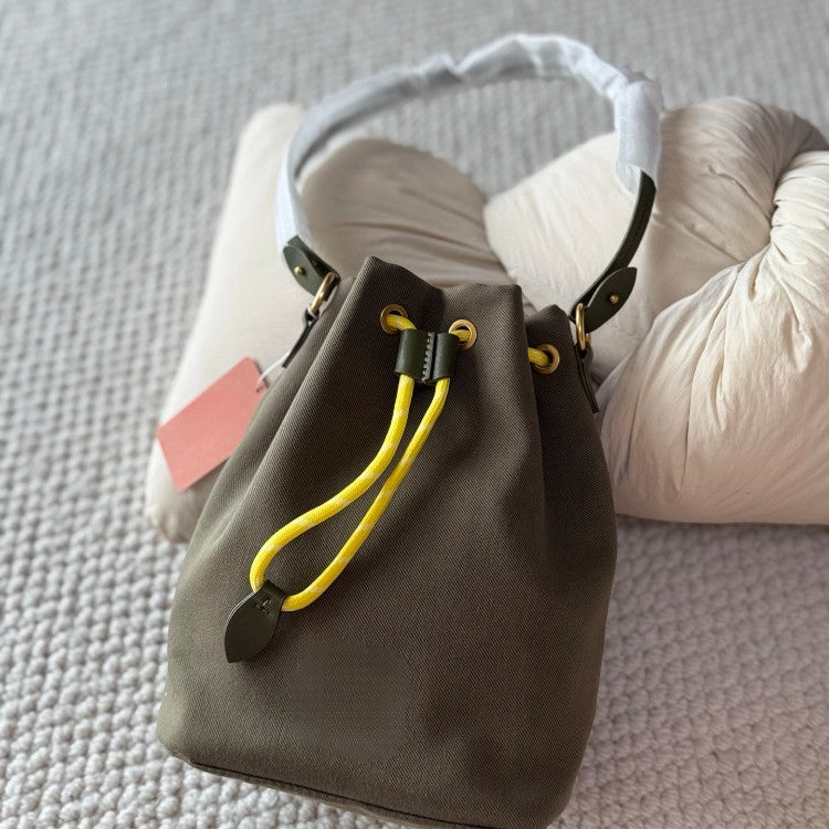 Women's Canvas Drawstring Design Simple Large Handbags