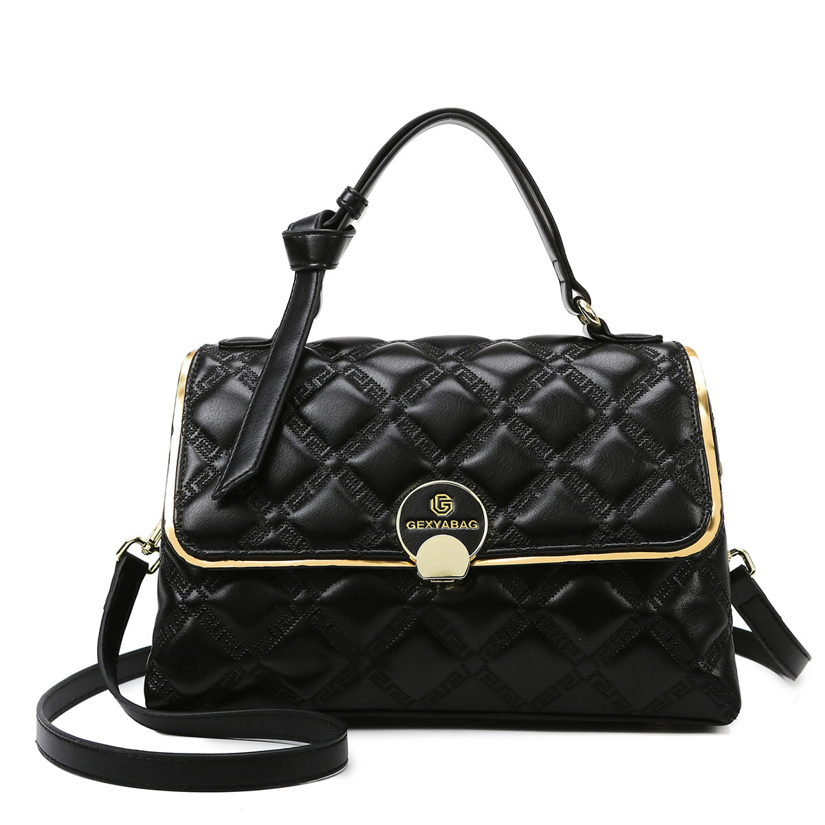 Women's Fashion Diamond Embroidery Thread Large Capacity Crossbody Bags