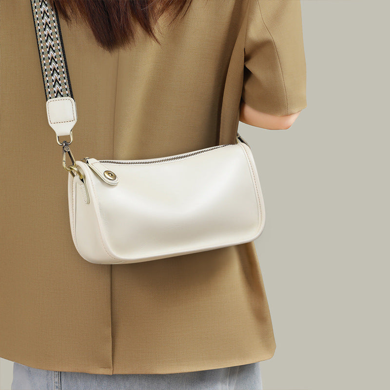 Women's Genuine Leather Dumpling Summer Underarm High-grade Crossbody Bags