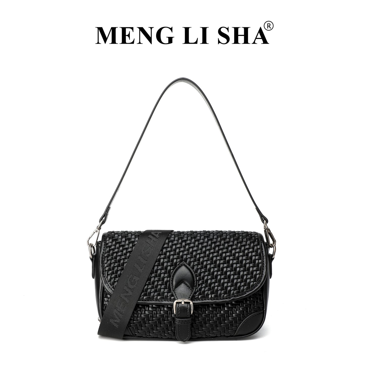 Versatile Women's Niche Retro Hand-woven Baguette Shoulder Bags