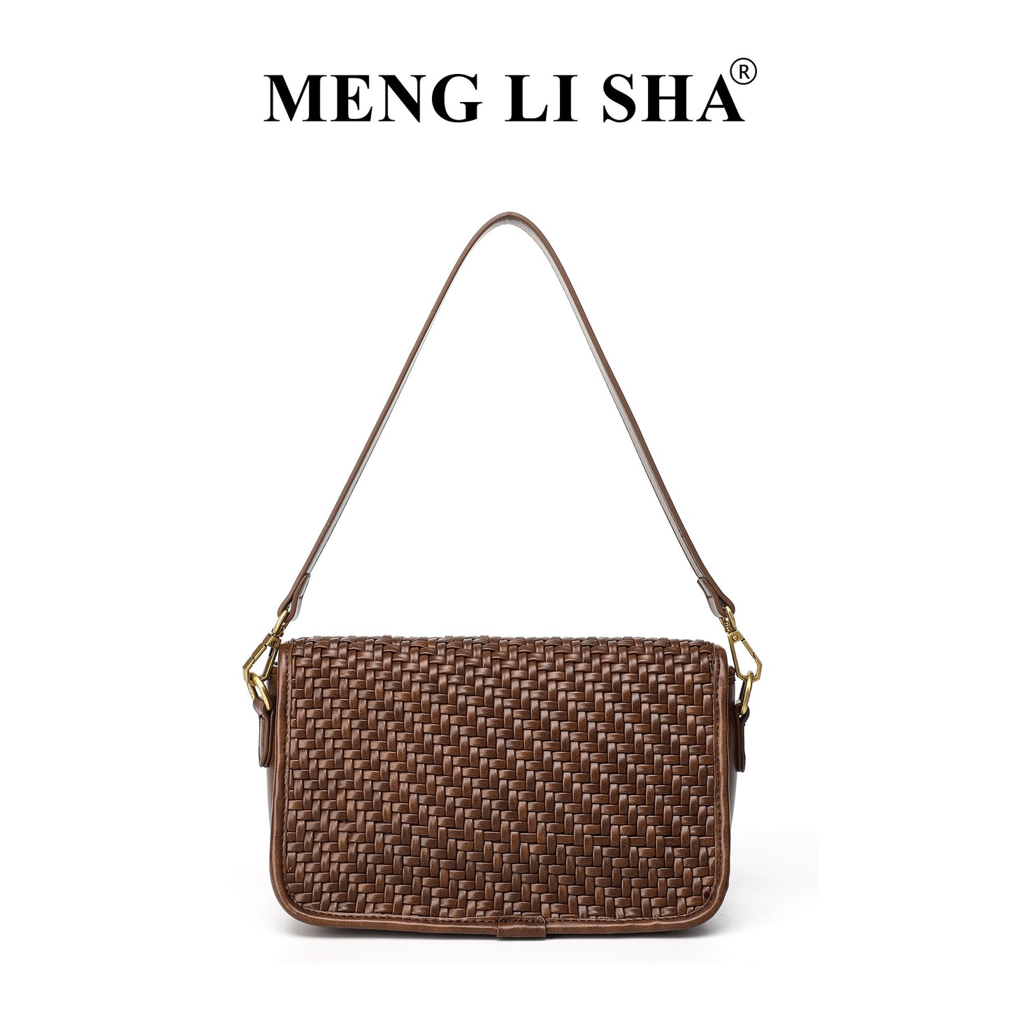 Versatile Women's Niche Retro Hand-woven Baguette Shoulder Bags