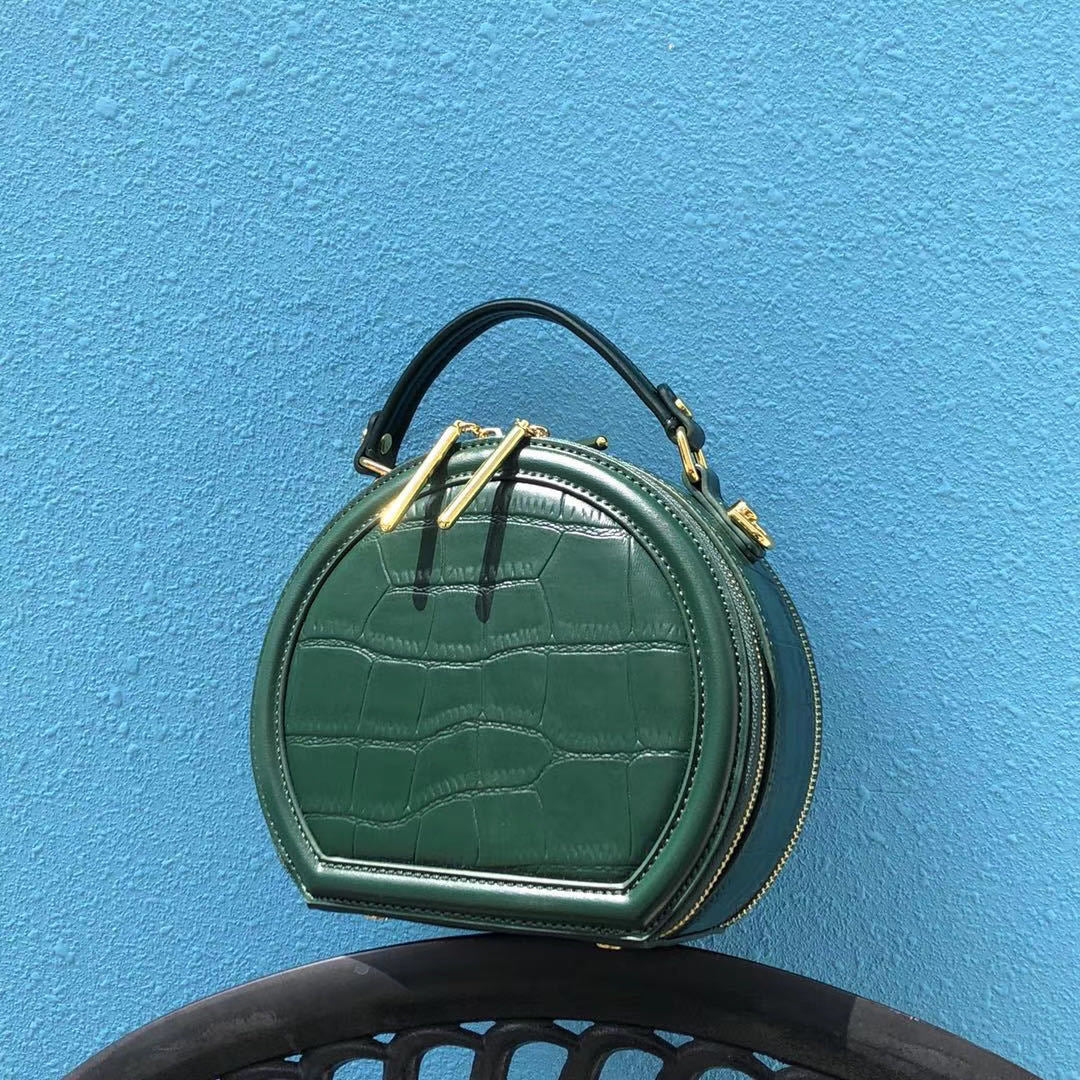 Women's Fashion Simple Single Round Portable Mobile Shoulder Bags