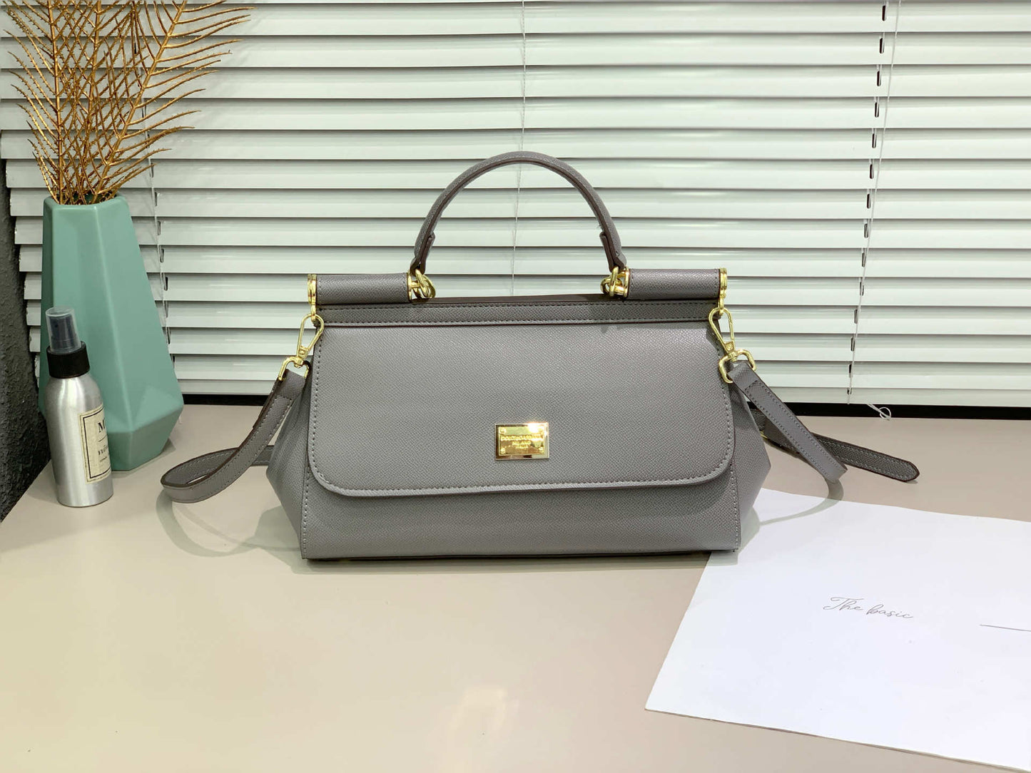 Large Baguette Sicilian Cowhide Flap Cow Handbags