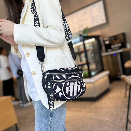 Women's Semicircle Lightweight Summer Leisure Wide Strap Bags