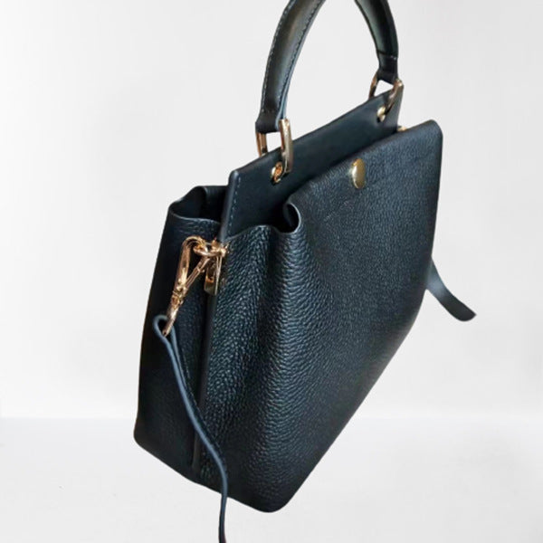 Women's Contrast Color Versatile Large Capacity Top Handbags