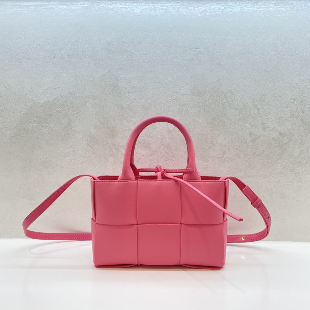 Cowhide Woven Genuine Leather Fashion Simple Tote Bags