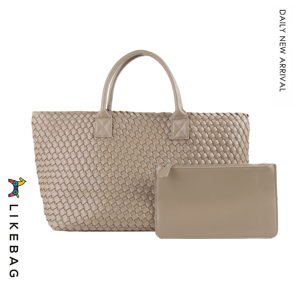 Women's Handmade Woven Simple Large Capacity Combination Shoulder Bags