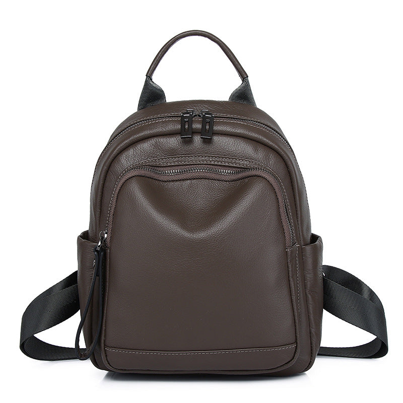 Creative Women's Leather Cowhide Fashionable First Backpacks